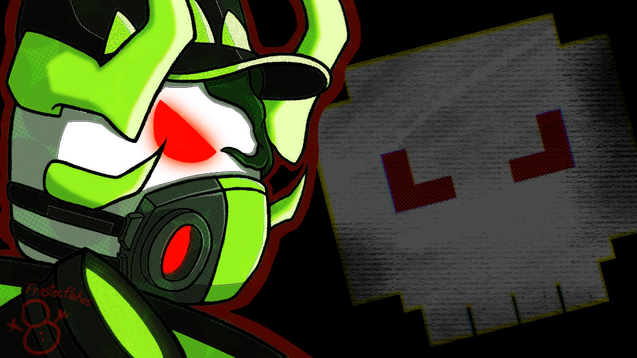 Fanart of Subspace Tripmine in the Grieferspace skin from the Roblox video game, Phighting.